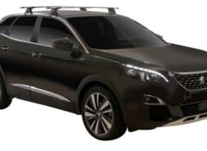 Whispbar Dakdragers (Black) Peugeot 3008 5dr SUV met Glad dak bouwjaar 2016 - e.v.|Complete set dakdragers