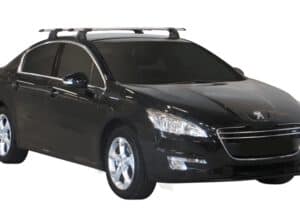 Whispbar Dakdragers (Black) Peugeot 508 4dr Sedan met Glad dak bouwjaar 2011 - e.v.|Complete set dakdragers