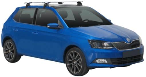 Whispbar Dakdragers (Black) Skoda Fabia 5dr Hatch met Glad dak bouwjaar 2015 - e.v.|Complete set dakdragers