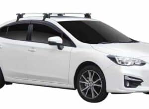 Whispbar Dakdragers (Black) Subaru Impreza 4dr Sedan met Glad dak bouwjaar 2017 - e.v.|Complete set dakdragers