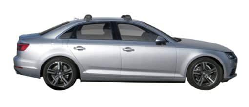 Whispbar Dakdragers (Zilver) Audi A4/S4/RS4 Limousine 4dr Sedan met Glad dak bouwjaar 2015 - e.v.|Complete set dakdragers