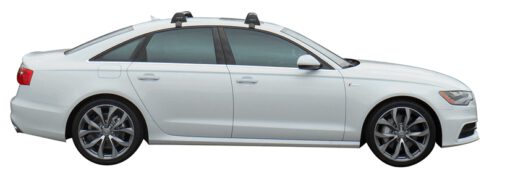 Whispbar Dakdragers (Zilver) Audi A6/S6/RS6 Limousine 4dr Sedan met Glad dak bouwjaar 2011 - e.v.|Complete set dakdragers