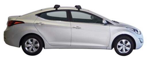 Whispbar Dakdragers (Zilver) Hyundai Elantra 4dr Sedan met Glad dak bouwjaar 2015 - 2016|Complete set dakdragers