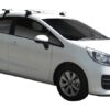 Whispbar Dakdragers (Zilver) Kia Rio 5dr Hatch met Glad dak bouwjaar 2015 - 2017|Complete set dakdragers