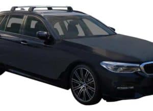 Whispbar Dakdragers (Zilver) BMW 5 Series G31 Touring 5dr Estate met Geintegreerde rails bouwjaar 2017 - e.v.|Complete set dakdragers