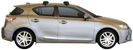 Whispbar Dakdragers (Zilver) Lexus CT 200h 5dr Hatch met Glad dak bouwjaar 2013 - e.v.|Complete set dakdragers