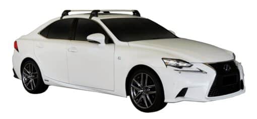 Whispbar Dakdragers (Zilver) Lexus IS 250 4dr Sedan met Glad dak bouwjaar 2013 - e.v.|Complete set dakdragers