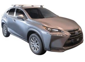 Whispbar Dakdragers (Zilver) Lexus NX 5dr SUV met Glad dak bouwjaar 2015 - e.v.|Complete set dakdragers