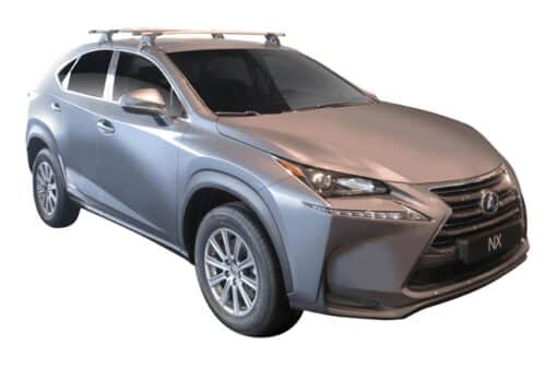 Whispbar Dakdragers (Zilver) Lexus NX 5dr SUV met Glad dak bouwjaar 2015 - e.v.|Complete set dakdragers