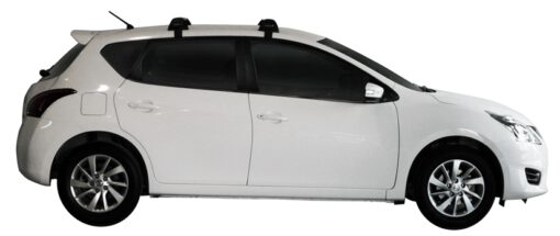 Whispbar Dakdragers (Zilver) Nissan Pulsar 5dr Hatch met Glad dak bouwjaar 2013 - e.v.|Complete set dakdragers