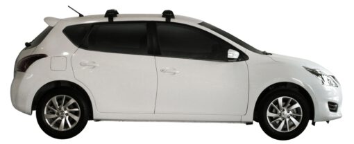 Whispbar Dakdragers (Zilver) Nissan Pulsar 5dr Hatch met Glad dak bouwjaar 2013 - e.v.|Complete set dakdragers