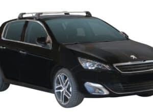 Whispbar Dakdragers (Zilver) Peugeot 308 5dr Hatch met Glad dak bouwjaar 2014 - e.v.|Complete set dakdragers