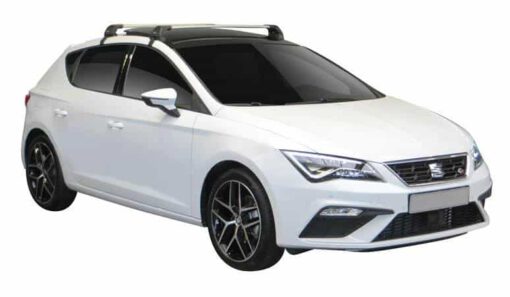 Whispbar Dakdragers (Zilver) Seat Leon 5dr Hatch met Glad dak bouwjaar 2017 - e.v.|Complete set dakdragers
