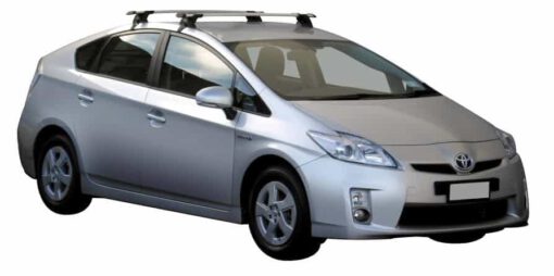 Whispbar Dakdragers Zwart Toyota Prius 5dr Hatch met Glad Dak bouwjaar 2009-2011 Complete set dakdragers