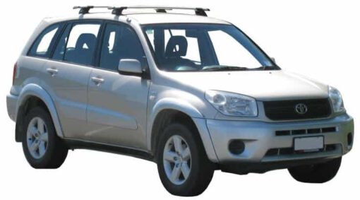 Whispbar Dakdragers Zwart Toyota Rav 4 5dr SUV met Vaste Bevestigingspunten bouwjaar 2000-2004 Complete set dakdragers