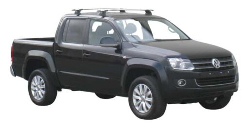 Whispbar Dakdragers Zilver Volkswagen Amarok Double Cab 4dr Ute met Vaste Bevestigingspunten bouwjaar 2010-2017 Complete set dakdragers