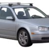Whispbar Dakdragers Zilver Volkswagen Golf Mk4 3dr Hatch met Glad Dak bouwjaar 1998-2006 Complete set dakdragers