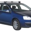 Whispbar Dakdragers Zwart Volkswagen Jetta 4dr Sedan met Glad Dak bouwjaar 2005-2010 Complete set dakdragers