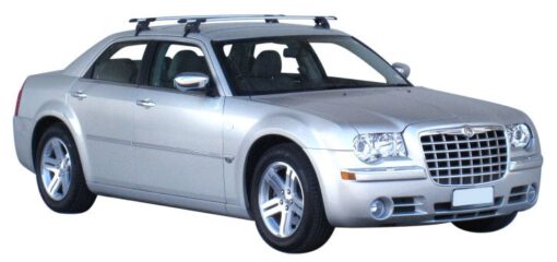 Whispbar Dakdragers Zwart Chrysler 300C 4dr Sedan met Glad Dak bouwjaar 2004-2010 Complete set dakdragers