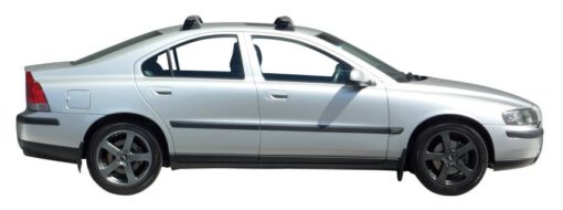 Whispbar Dakdragers Zilver Volvo S60 4dr Sedan met Vaste Bevestigingspunten bouwjaar 2000-2009 Complete set dakdragers