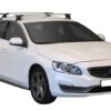 Whispbar Dakdragers Zwart Volvo V60 5dr Estate met Glad Dak bouwjaar 2010-e.v. Complete set dakdragers