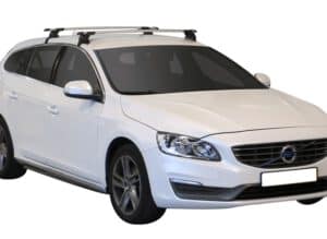 Whispbar Dakdragers Zwart Volvo V60 5dr Estate met Glad Dak bouwjaar 2010-e.v. Complete set dakdragers