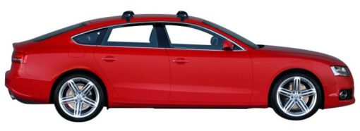 Whispbar Dakdragers Zwart Audi A5/S5/RS5 Sportback 5dr Coupe met Glad Dak bouwjaar 2009-2016 Complete set dakdragers