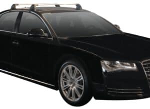 Whispbar Dakdragers Zwart Audi A8/S8 Limousine 4dr Sedan met Glad Dak bouwjaar 2010-2017 Complete set dakdragers