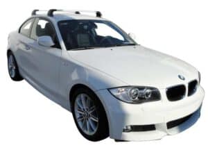 Whispbar Dakdragers Zilver BMW 1 Series E82 2dr Coupe met Vaste Bevestigingspunten bouwjaar 2007-2013 Complete set dakdragers