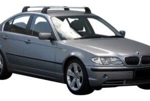 Whispbar Dakdragers Zwart BMW 3 Series E46 4dr Sedan met Vaste Bevestigingspunten bouwjaar 1999-2004 Complete set dakdragers