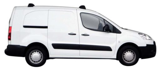 Whispbar Dakdragers Zilver Citroen Berlingo LWB 5dr Van met Vaste Bevestigingspunten bouwjaar 2008-2015 Complete set dakdragers