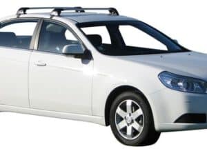 Whispbar Dakdragers Zwart Chevrolet Epica 4dr Sedan met Glad Dak bouwjaar 2006-2010 Complete set dakdragers