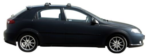 Whispbar Dakdragers Zilver Chevrolet Lacetti 5dr Hatch met Glad Dak bouwjaar 2003-2008 Complete set dakdragers