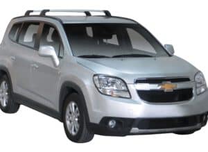 Whispbar Dakdragers Zwart Chevrolet Orlando 5dr MPV met Vaste Bevestigingspunten bouwjaar 2010-e.v. Complete set dakdragers