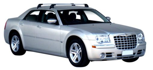 Whispbar Dakdragers Zwart Chrysler 300C 4dr Sedan met Glad Dak bouwjaar 2004-2010 Complete set dakdragers