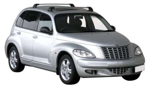 Whispbar Dakdragers Zwart Chrysler PT Cruiser 5dr Estate met Glad Dak bouwjaar 2000-2010 Complete set dakdragers