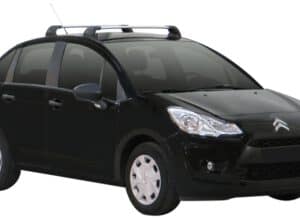 Whispbar Dakdragers Zwart Citroen C3 5dr Hatch met Vaste Bevestigingspunten bouwjaar 2009-2016 Complete set dakdragers