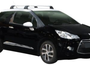 Whispbar Dakdragers Zwart Citroen DS3 3dr Hatch met Vaste Bevestigingspunten bouwjaar 2009-2016 Complete set dakdragers