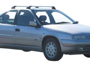 Whispbar Dakdragers Zilver Citroen Xantia 5dr Hatch met Glad Dak bouwjaar 1993-2001 Complete set dakdragers