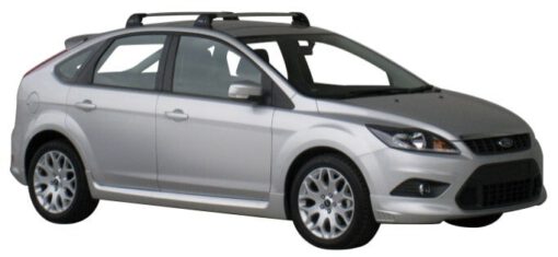 Whispbar Dakdragers Zwart Ford Focus 5dr Hatch met Vaste Bevestigingspunten bouwjaar 2008-2011 Complete set dakdragers