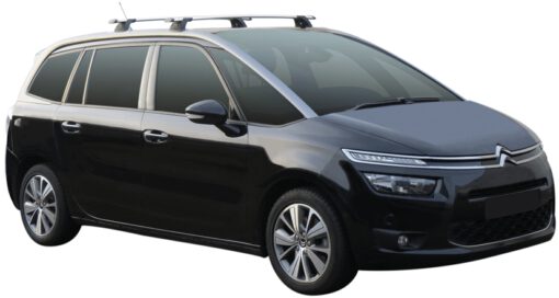 Whispbar Dakdragers Zwart Citroen C4 Grand Picasso 5dr MPV met Geintegreerde dakrails bouwjaar 2016-e.v. Complete set dakdragers