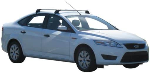 Whispbar Dakdragers Zilver Ford Mondeo 4dr Sedan met Glad Dak bouwjaar 2007-2012 Complete set dakdragers