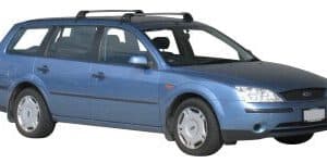 Whispbar Dakdragers Zilver Ford Mondeo 5dr Estate met Glad Dak bouwjaar 2001-2007 Complete set dakdragers