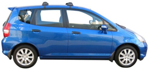 Whispbar Dakdragers Zilver Honda Jazz 5dr Hatch met Glad Dak bouwjaar 2002-2008 Complete set dakdragers