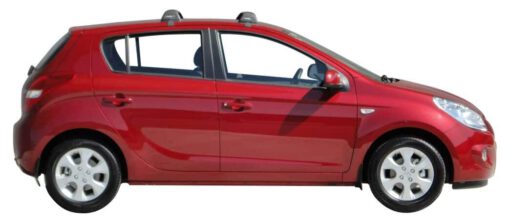 Whispbar Dakdragers Zwart Hyundai i20 5dr Hatch met Glad Dak bouwjaar 2009-2014 Complete set dakdragers