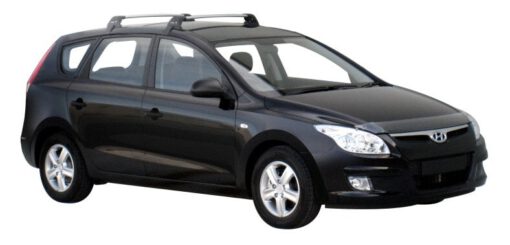 Whispbar Dakdragers Zilver Hyundai i30 cw 5dr Estate met Glad Dak bouwjaar 2007-2012 Complete set dakdragers