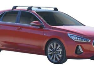 Whispbar Dakdragers Zilver Hyundai i30 Glass Roof 5dr Hatch met Glad Dak bouwjaar 2017-e.v. Complete set dakdragers