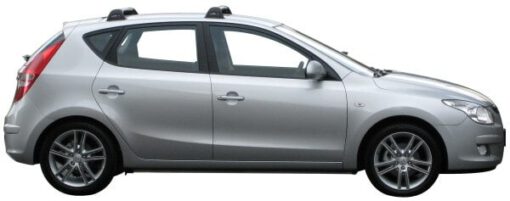 Whispbar Dakdragers Zilver Hyundai i30 5dr Hatch met Vaste Bevestigingspunten bouwjaar 2007-2011 Complete set dakdragers