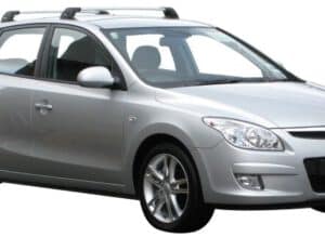 Whispbar Dakdragers Zwart Hyundai i30 5dr Hatch met Vaste Bevestigingspunten bouwjaar 2007-2011 Complete set dakdragers