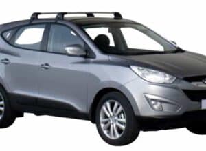 Whispbar Dakdragers Zilver Hyundai ix35 5dr SUV met Glad Dak bouwjaar 2010-e.v. Complete set dakdragers